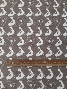 Nutex Fabrics "Modern Garden Birds" in Grey by Nutex In House Designer