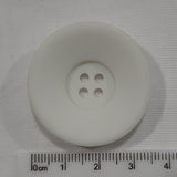 Button Singles - Plastic 35mm "Cool White Cupped" by Hemline