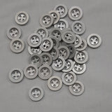 Button Singles - Metal in 2 Sizes "Silver"