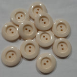 Button Singles - Plastic 28mm "Dark Cream" by Astor Buttons