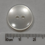 Button Singles - Plastic 18mm "Plain Cream Opaque" by Cut Above