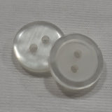 Button Singles - Plastic 14mm "Opaque/Frosted Centre" by Astor