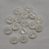 Button Singles - Plastic 12mm "White Shirt" by Astor