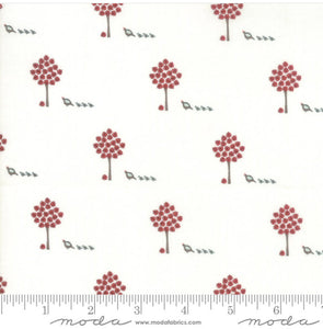 Moda Fabrics + Supplies "101 Maple Street - Marshmallow Cream/Red" by Bunny Hill Designs